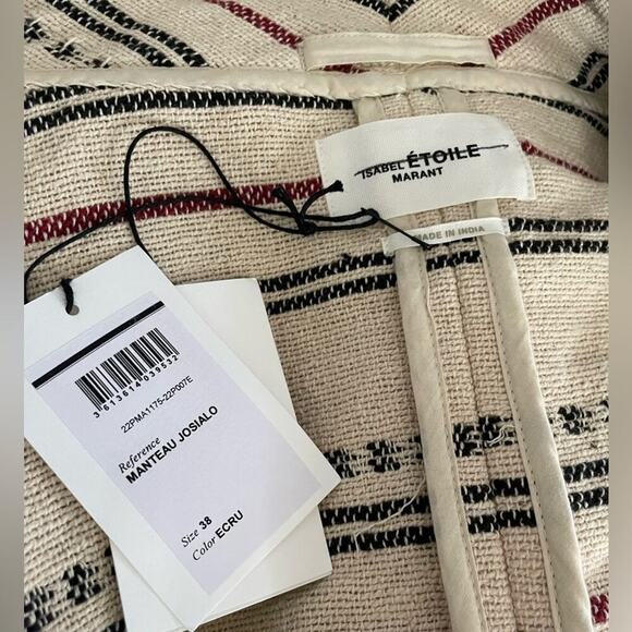 Isabel Marant Striped Jacket Coat - Picture 9 of 12